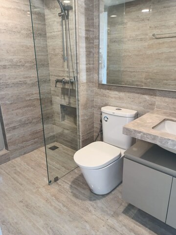 Bathroom in 1 BHK Apartment at Hiranandani Estate Solitaire C, Ghodbunder Road – for Sale
