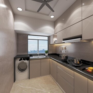 Kitchen in 2 BHK Apartment at Chandak Cornerstone, Worli – for Rent