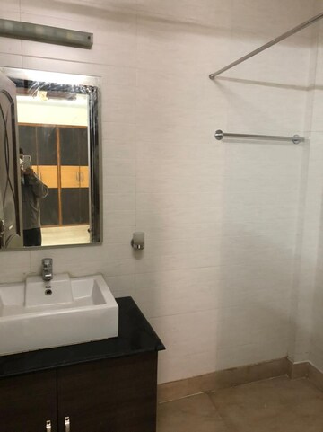 Bathroom in 3 BHK Apartment at Malviya Nagar – for Rent