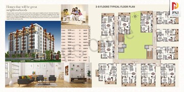Floor Plan in 2 BHK Apartment at Kompally Gated Community, Kompally – for Sale