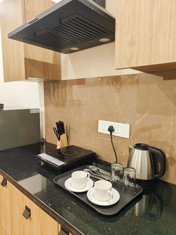 Kitchen in 1 RK Apartment at Sector 52 – for Rent