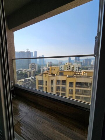 Balcony in 1 BHK Apartment at Ashar Axis, Majiwada – for Rent