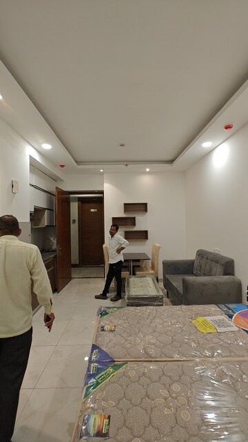 Living Room in 1.5 BHK Apartment at Supertech North Eye, Sector 74 – for Rent