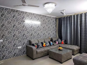 Living Room in 3 BHK Apartment at Omaxe Residency, Gomti Nagar – for Rent