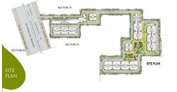 Master Plan in 3 BHK Apartment at Sector 78 – for Sale