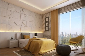 Bedroom in 2 BHK Apartment at Siddha Seabrook, Kandivali West – for Rent