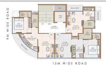 Floor Plan in 1 BHK Apartment at Karanjade – for Sale