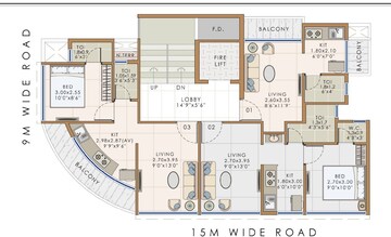 Floor Plan in 1 BHK Apartment at Karanjade – for Sale