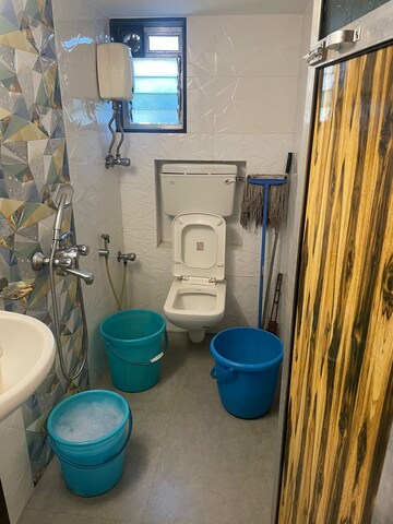 Bathroom in 1 BHK Apartment at Khar West – for Rent