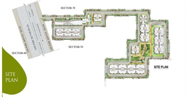 Master Plan, supertech-the-valley 3 Bedroom 645 Sq.Ft. Apartment In Sector 78 Gurgaon 7972900