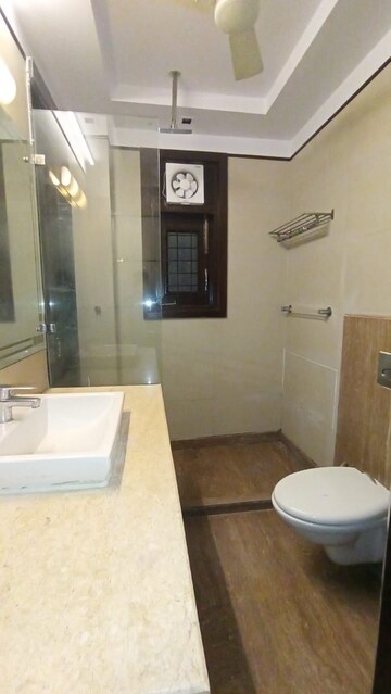 Bathroom in 4 BHK Apartment at Greater Kailash I – for Rent