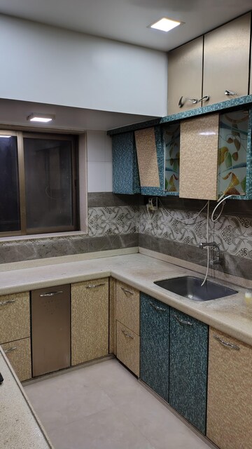 Kitchen in 3 BHK Apartment at Chaitanya Tower, Prabhadevi – for Rent