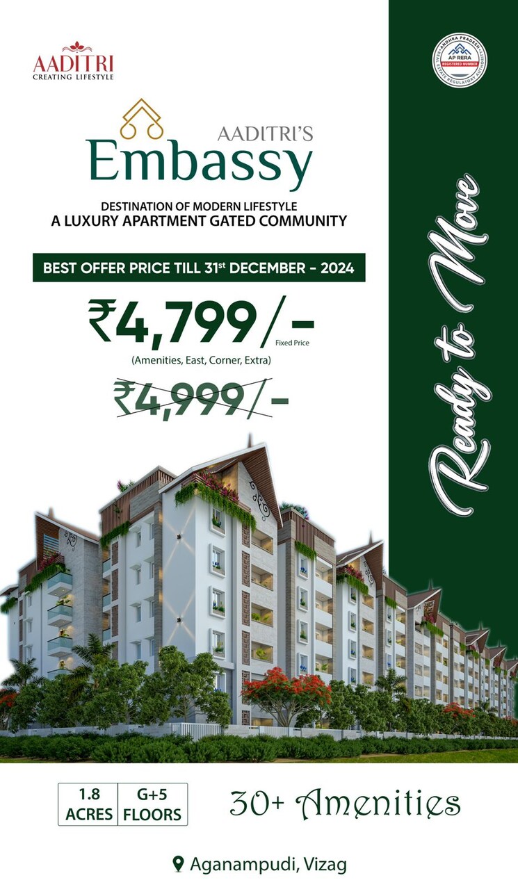 Exterior View, aaditri-everest 2 Bedroom 1335 Sq.Ft. Apartment In Ameenpur Hyderabad 7973194