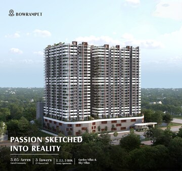 2 BHK Apartment For Sale in Bowrampet