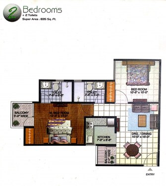 2 BHK Apartment For Resale in Amrapali Golf Homes Sector 4, Greater Noida Greater Noida  7973347