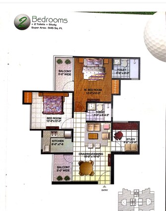 2.5 BHK Apartment For Resale in Amrapali Golf Homes Sector 4, Greater Noida Greater Noida  7973368