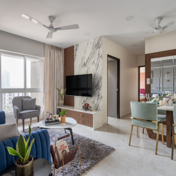 Living Room in 2 BHK Apartment at Lodha Amara, Sandoz Baug – for Sale
