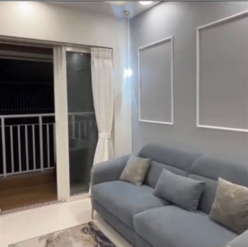 Living Room in 2 BHK Apartment at Lodha Amara Tower 6 and 22, Sandoz Baug – for Sale