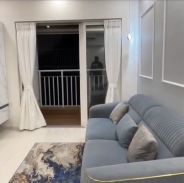 Living Room in 2 BHK Apartment at Lodha Amara Tower 6 and 22, Sandoz Baug – for Sale