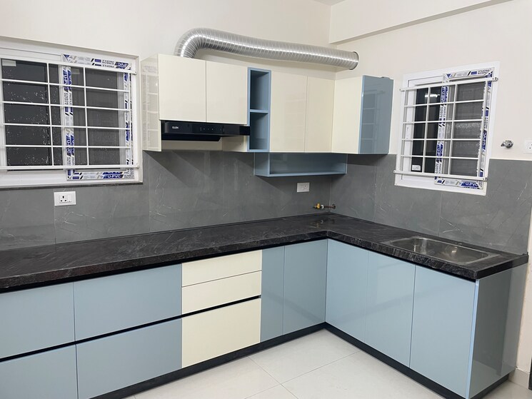 Kitchen, my-home-tridasa 2.5 Bedroom 1505 Sq.Ft. Apartment In Tellapur Hyderabad 7973661