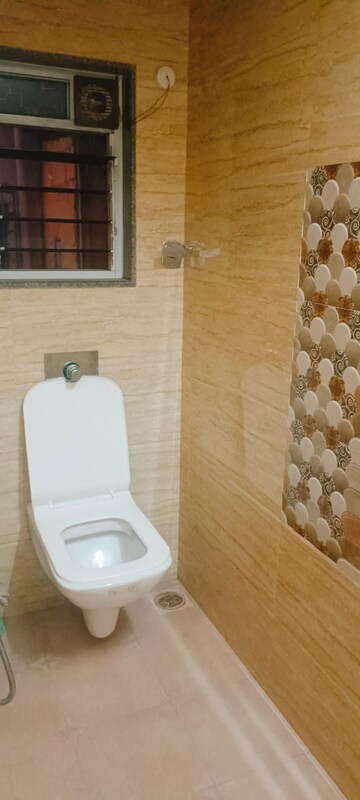 Bathroom in 3 BHK Villa at Hill Garden, Manpada – for Rent