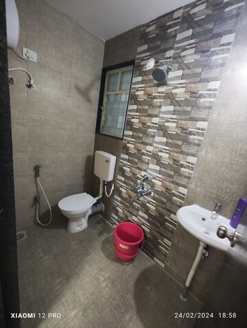Bathroom in 1 BHK Apartment at Balaji Heights Kharadi, Kharadi – for Rent