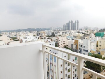 Balcony in 3 BHK Apartment at Ambience Courtyard, Manikonda – for Rent