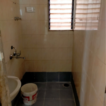 Bathroom in 1 BHK Apartment at Amrutdhara CHS, Kharghar – for Rent