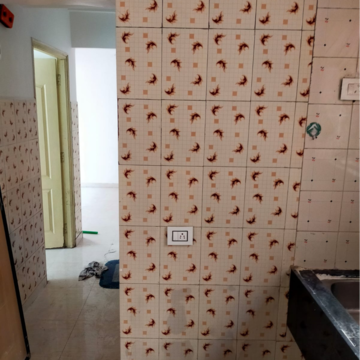 Kitchen in 1 BHK Apartment at Amrutdhara CHS, Kharghar – for Rent