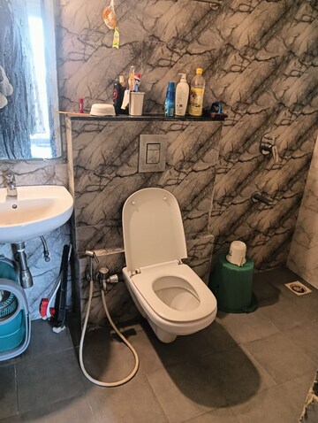 Bathroom in 1 BHK Apartment at The Wadhwa Solitaire, Kolshet Road – for Rent