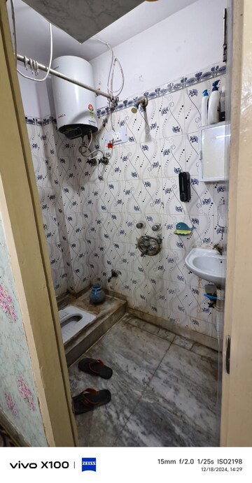 Bathroom in 3 BHK Apartment at Shaheen Bagh – for Sale
