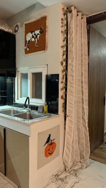 Kitchen in 1 BHK Builder Floor at Saket – for Rent