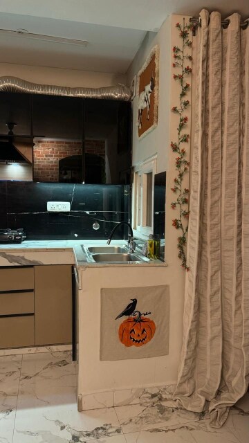 Kitchen in 1 BHK Builder Floor at Saket – for Rent