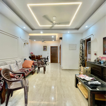 Living Room in 3 BHK Builder Floor at Sushant Lok 3, Sector 57 – for Sale