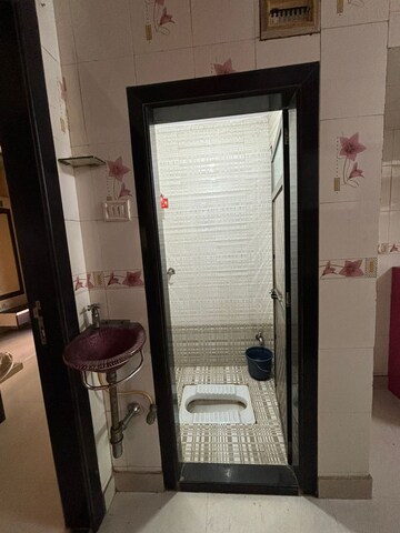 Bathroom in 1 BHK Apartment at Thakkar Apartment, Sanpada – for Rent