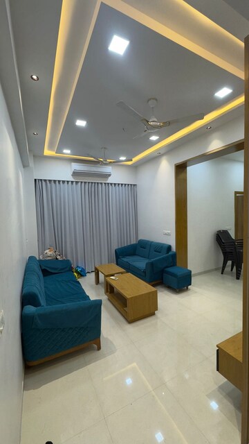 Living Room in 3 BHK Apartment at Serenity Shivam, South Bopal – for Rent