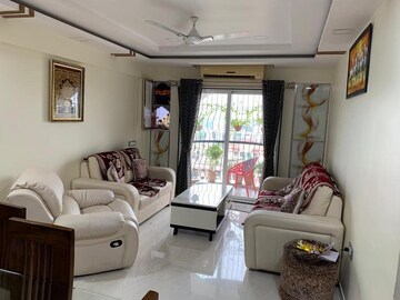 Living Room in 4 BHK Apartment at Balaji Garden CHS, Kopar Khairane – for Sale