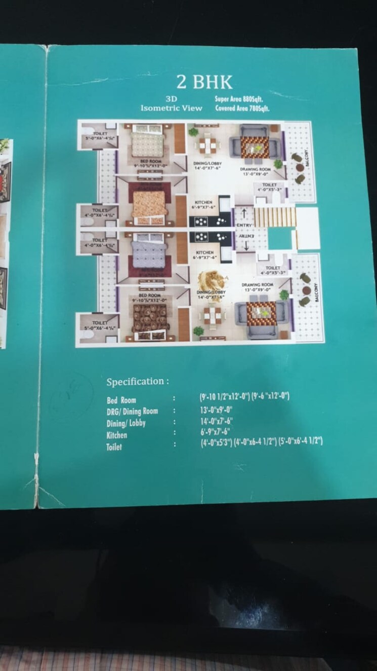 Master Bedroom, patiala road 2 Bedroom 880 Sq.Ft. Apartment In Patiala Road Zirakpur 7974859