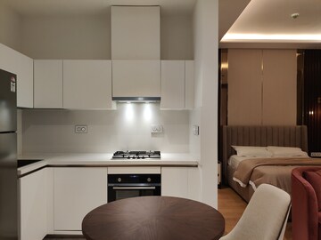 Kitchen in 1 RK Apartment at Bhartiya Leela Residences, Thanisandra Main Road – for Rent