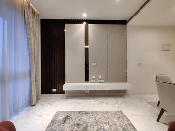 Living Room in 1 RK Apartment at Bhartiya Leela Residences, Thanisandra Main Road – for Rent