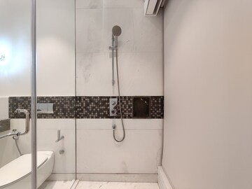 Bathroom in 1 RK Apartment at Bhartiya Leela Residences, Thanisandra Main Road – for Rent