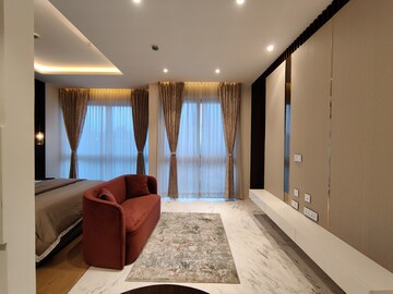 Living Room in 1 RK Apartment at Bhartiya Leela Residences, Thanisandra Main Road – for Rent