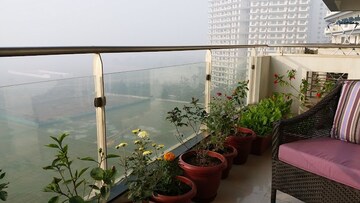 Balcony in 3 BHK Apartment at Tata Raheja Raisina Residency, Sector 59 – for Rent