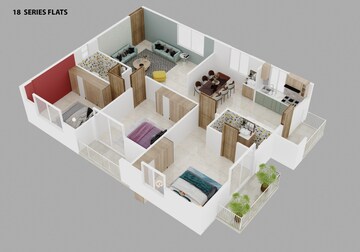 Floor Plan in 2 BHK Apartment at Sinovik Nirvana, Gattahalli – for Sale