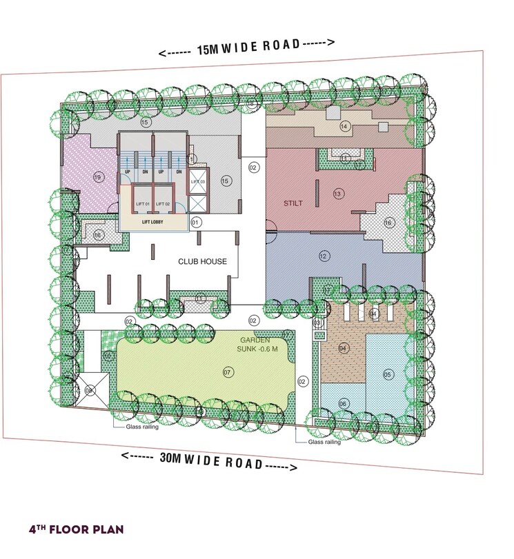 Master Plan, millennium-urbania 3 Bedroom 1500 Sq.Ft. Apartment In Kalamboli Navi Mumbai 7975239