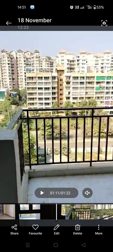 Balcony in 3 BHK Apartment at Amolik Sankalp, Sector 85 – for Rent