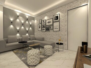 Living Room in 3 BHK Apartment at Malviya Nagar – for Sale