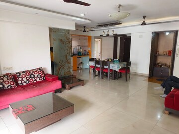 Living Room in 4 BHK Apartment at Vidarbha Mahesh CHS, Kavesar – for Rent