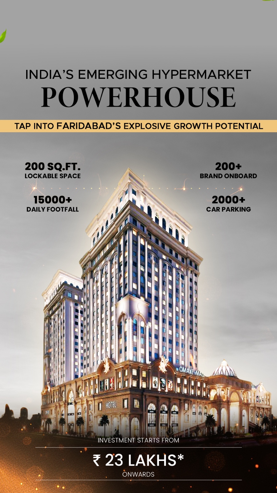 Retail Shop For Sale in Omaxe World Street