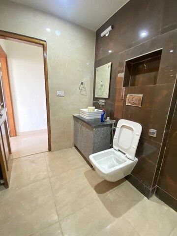 Bathroom in 3 BHK Builder Floor at Palam Vihar Residents Association, Palam Vihar – for Rent
